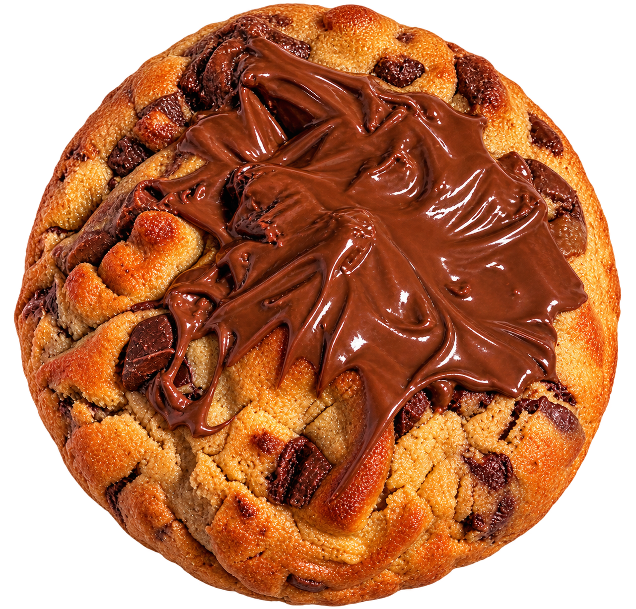 Cookie artesanal Wescoffeee com cobertura de chocolate
