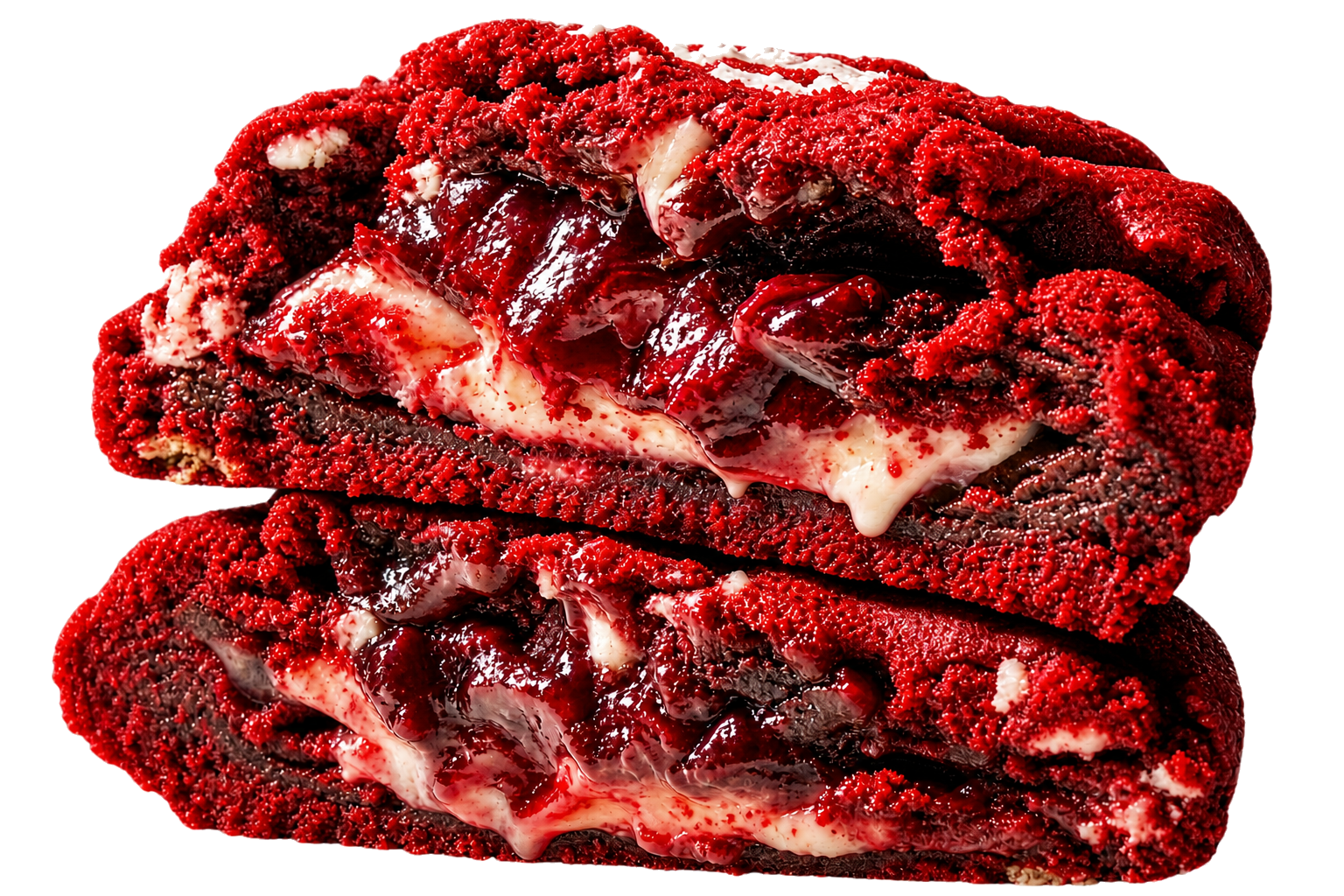 Cookie red velvet recheado